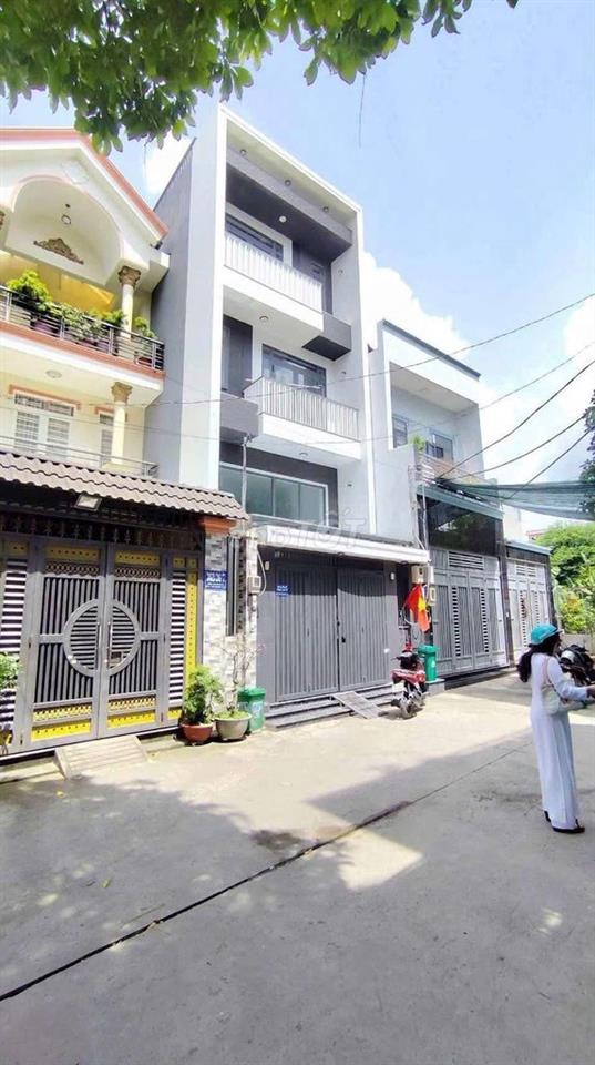 Nhỉnh 6 tỷ Nhà Phố 5,2m x 20m. 3 Tầng Hẻm 8M Tân Thới Hiệp 14