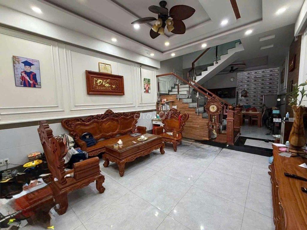 Nhỉnh 6 tỷ Nhà Phố 5,2m x 20m. 3 Tầng Hẻm 8M Tân Thới Hiệp 14