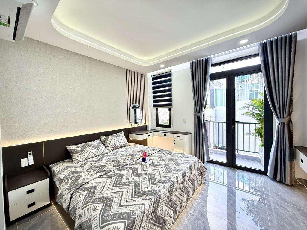 Nhà Phố 4 tầng Thang Máy Hẻm nhựa 8M Đ. Huỳnh Thị Hai Khu đồng bộ