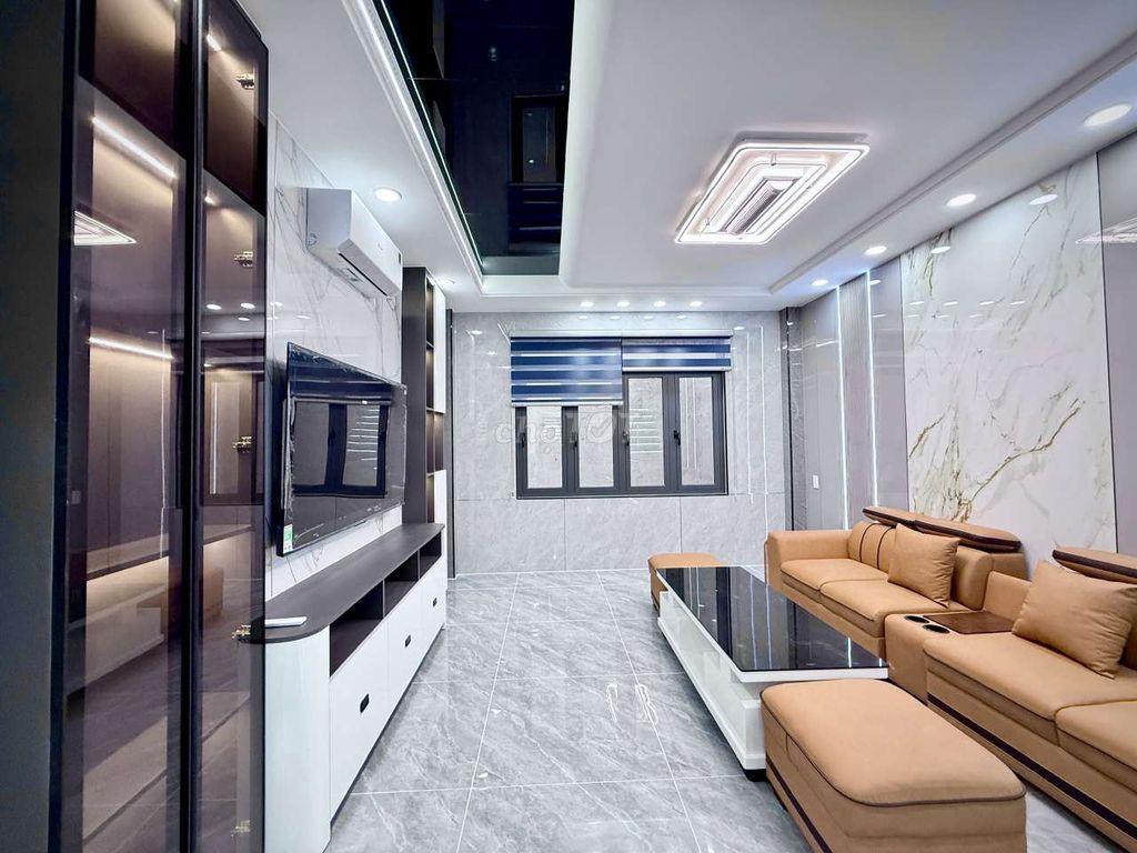 Nhà Phố 4 tầng Thang Máy Hẻm nhựa 8M Đ. Huỳnh Thị Hai Khu đồng bộ