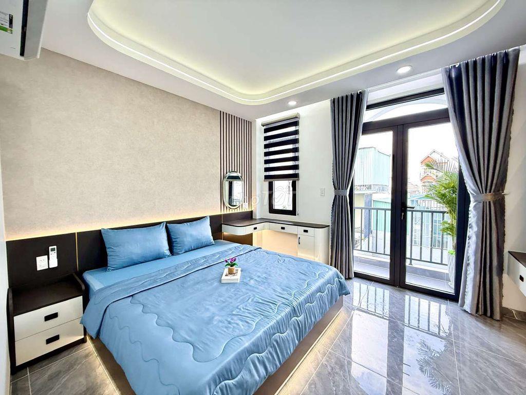 Nhà Phố 4 tầng Thang Máy Hẻm nhựa 8M Đ. Huỳnh Thị Hai Khu đồng bộ