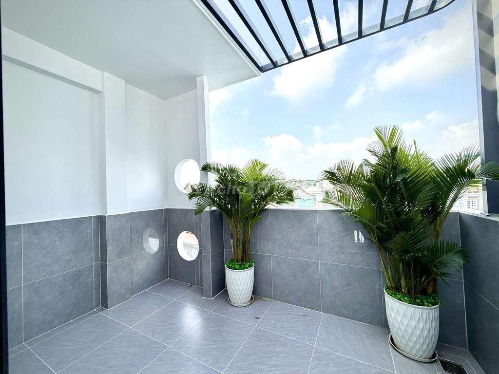 Nhà Phố 4 tầng Thang Máy Hẻm nhựa 8M Đ. Huỳnh Thị Hai Khu đồng bộ