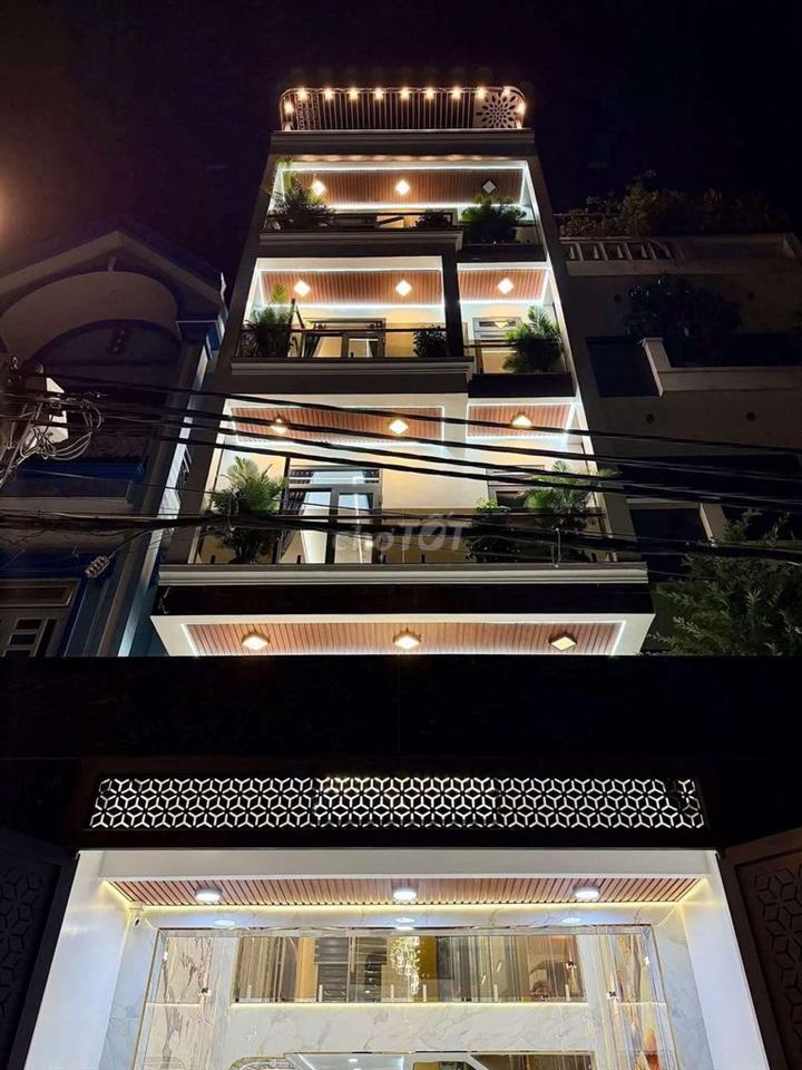 Nhà Phố 5m x 15m. 4 Tầng Thang Máy 1/ MT Hẻm 8m Thông Huỳnh Thị Hai