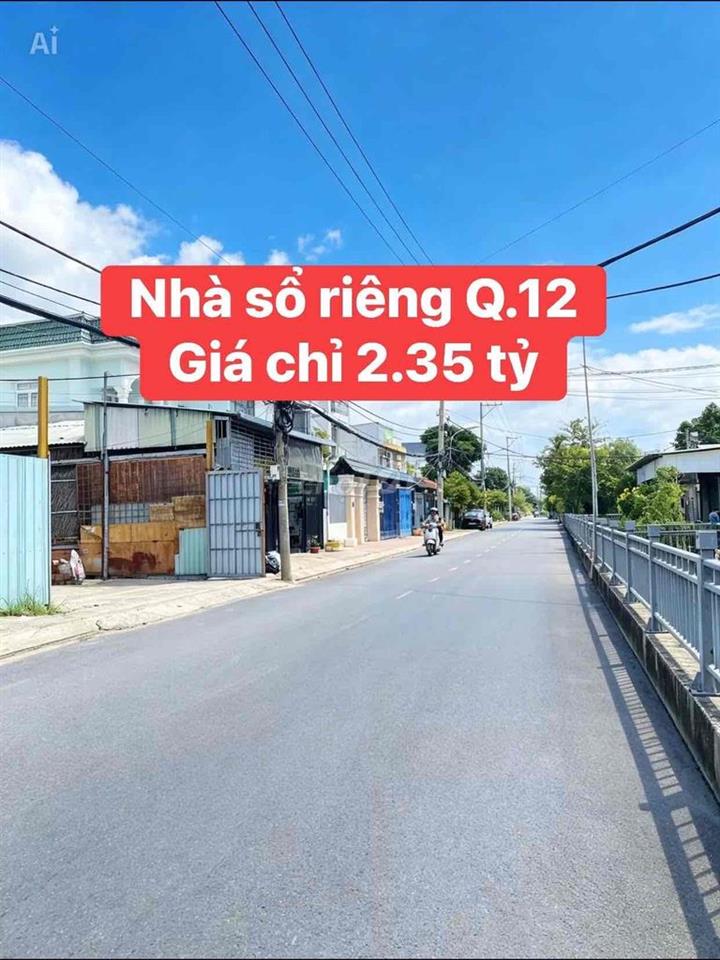 Nhà sổ riêng 4x14.5m 1/ TX31 gần chợ Thạnh Xuân Q.12