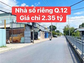 Nhà sổ riêng 4x14.5m 1/ TX31 gần chợ Thạnh Xuân Q.12