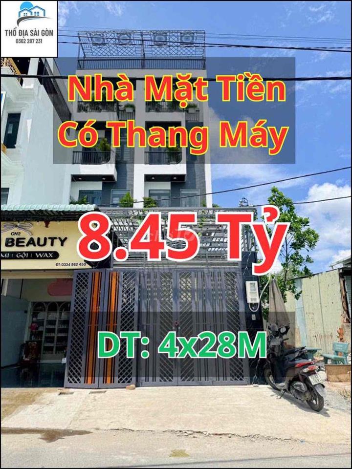 Nhà Mặt Tiền Kinh Doanh Có Thang Máy Giảm 1 Tỷ Nhà 5 Tầng  DT: 4x28m