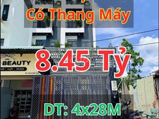Nhà Mặt Tiền Kinh Doanh Có Thang Máy 4x28m Gần Trường Tô Ngọc Vân