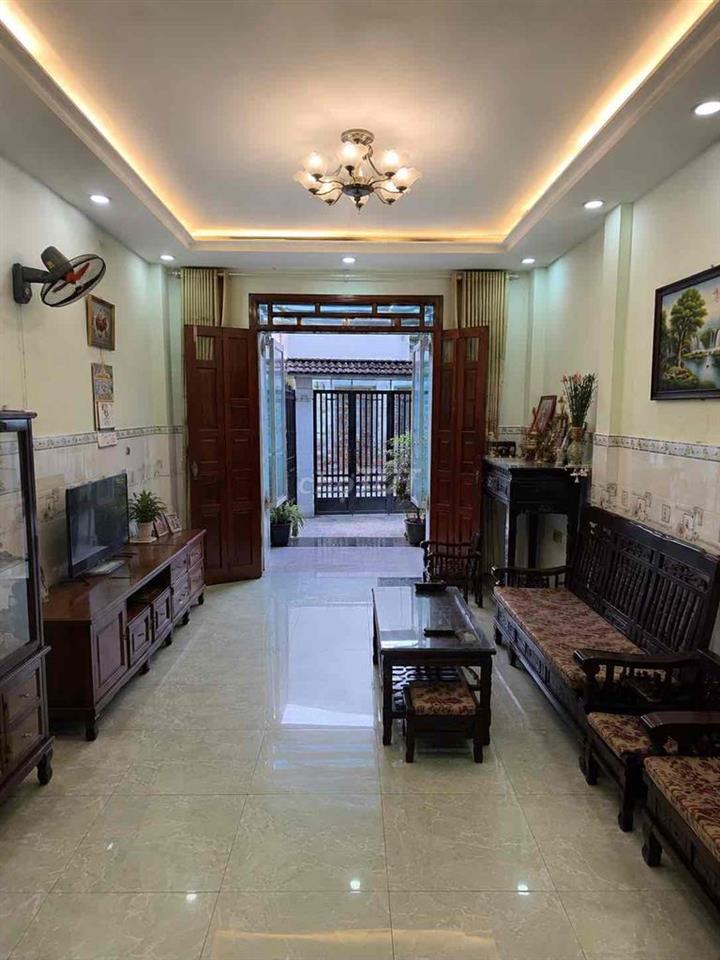 Nhà 53m2, hẻm xe hơi, cách Dương Thị Mười, BV Q12 khoảng 700m, 1 lầu.