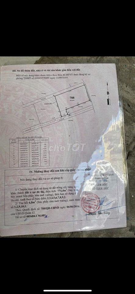 Nhà thạnh Lộc Q12 1 lầu hẻm xe hơi