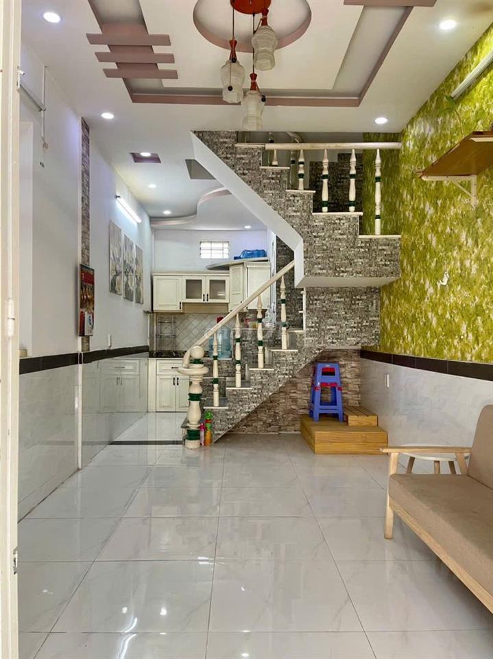 Nhà thạnh Lộc Q12 1 lầu hẻm xe hơi
