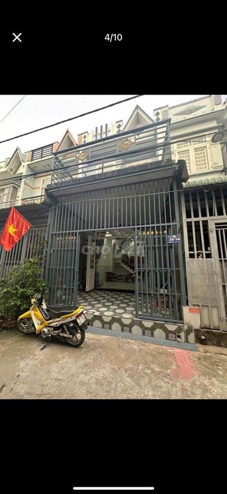 Nhà 1 trệt 1 lầu gần ngã tư ga Q12 hẻm xe hơi