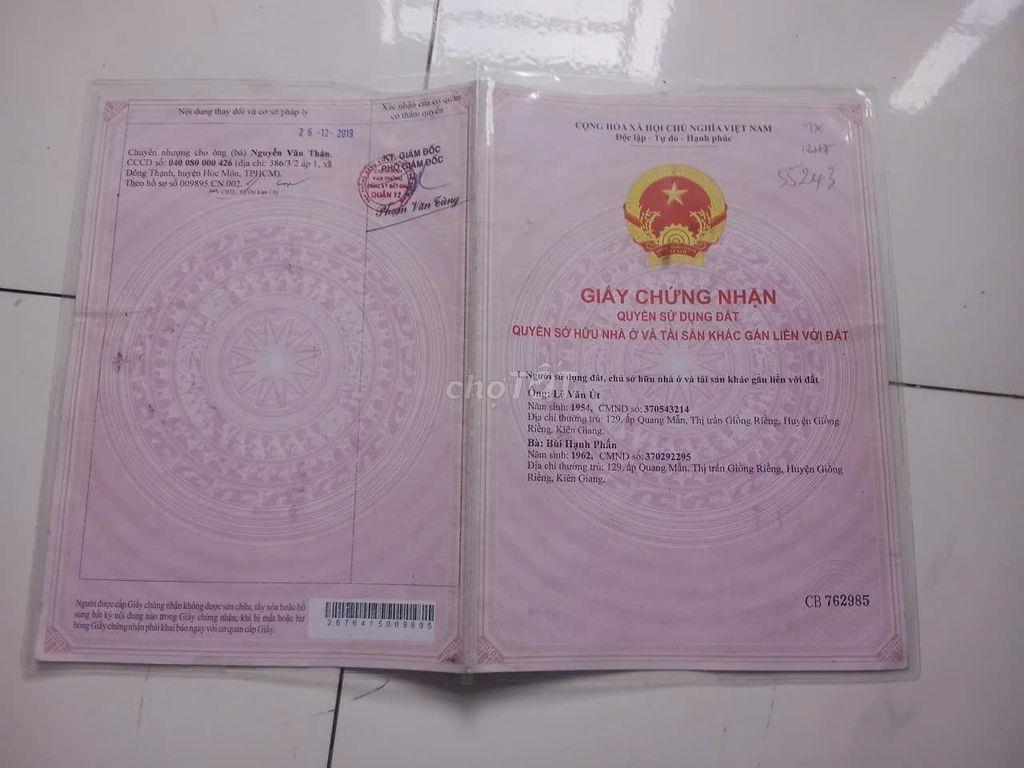 Nhà sổ riêng gần ủy ban thạnh Xuân Q12 nhà 2pn 48m2