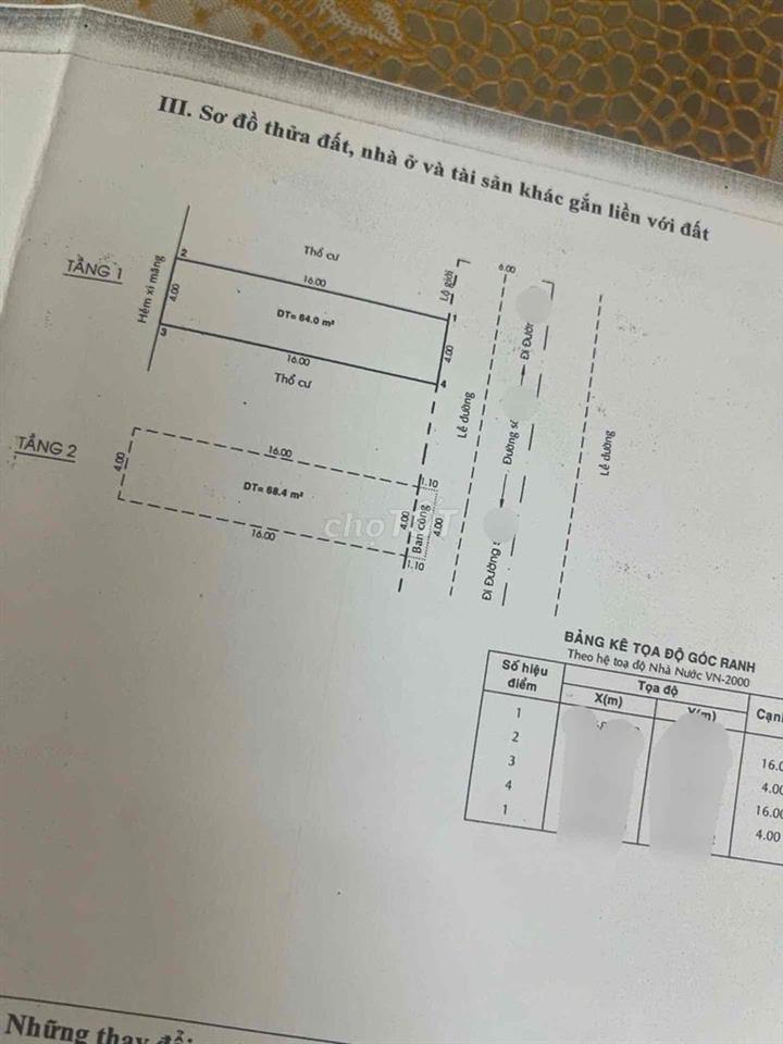 68m - 3.3 Tỷ - XE HƠI - VINCOM DĨ AN - KO LỖI KO QUY HOẠCH