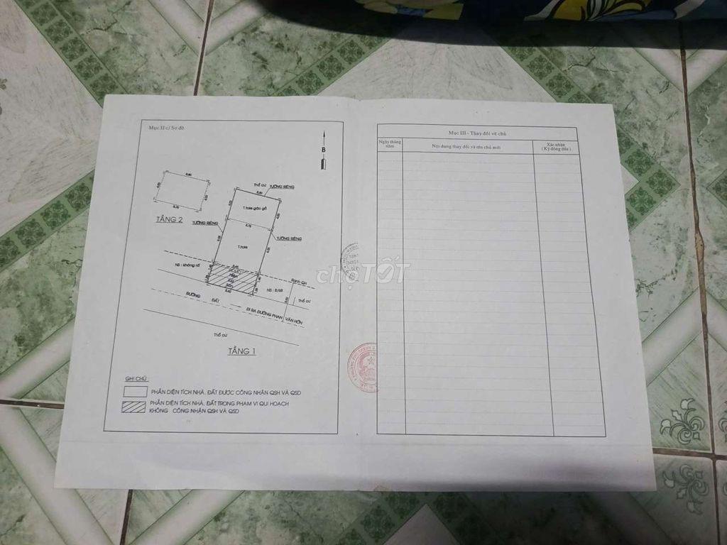Nhà Quận 12 hẻm xe hơi phường Tân Thới Nhất ( cũ )