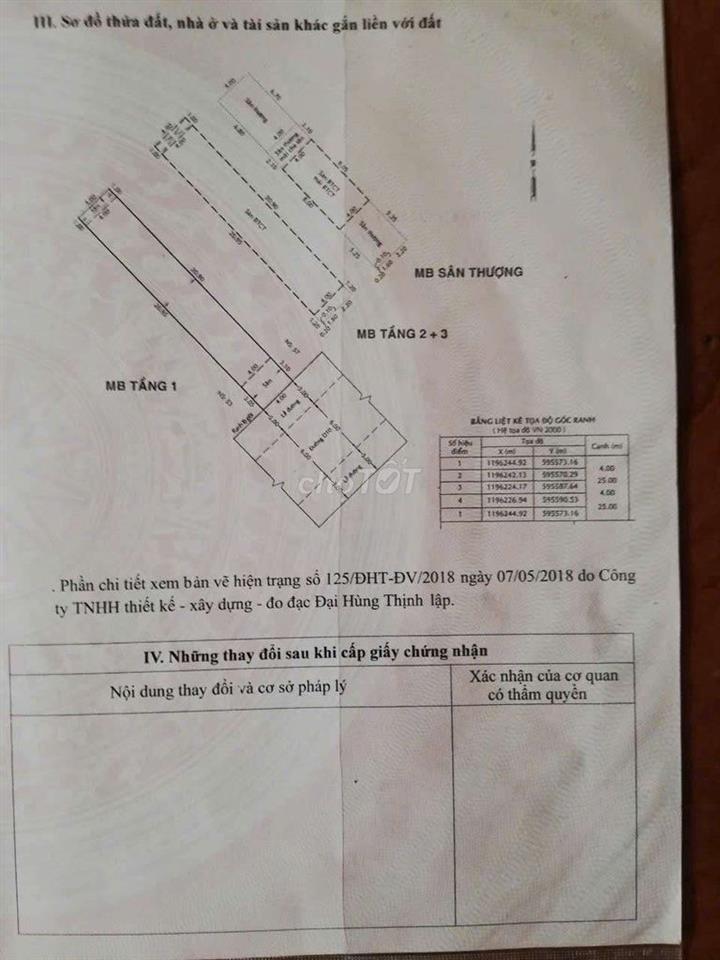 Bán nhà mặt tiền đường D10 phường Tây Thạnh Quận Tân Phú 