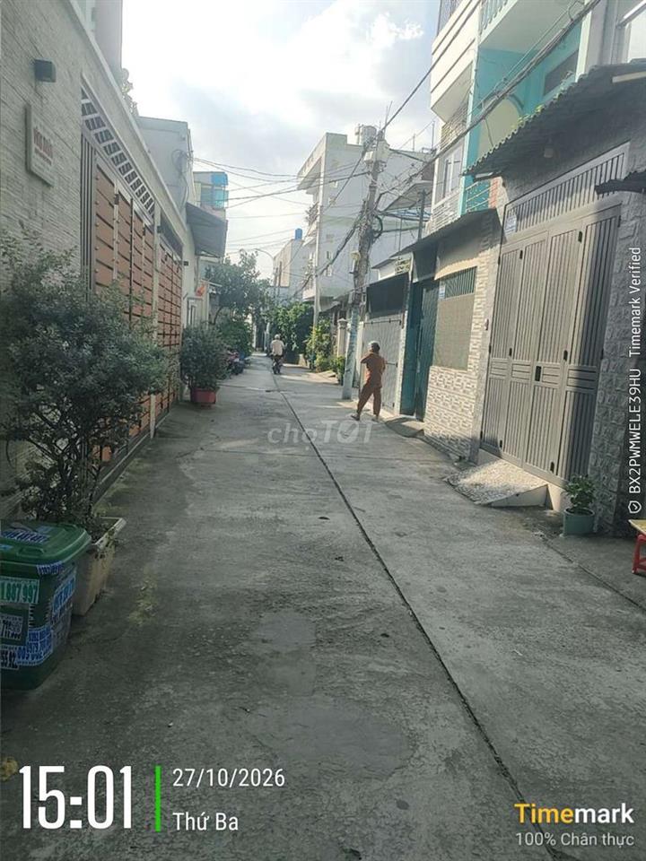 BÁN NHÀ ĐẸP 2 TẦNG KIÊN CỐ HẺM XE HƠI ĐƯỜNG TRẦN THỊ NĂM TRUNG MỸ