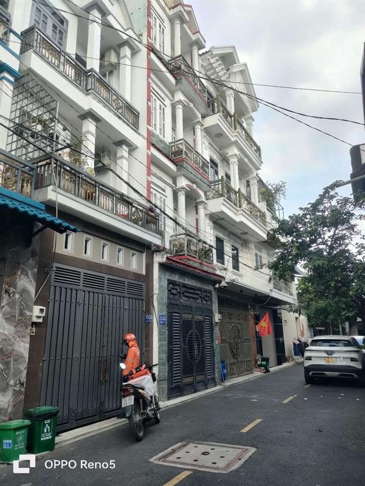 BÁN NHÀ 4 TẦNG BTCT ĐÚC HẺM XE HƠI ĐƯỜNG NGUYỄN THỊ BÚP  TRUNG MỸ TÂY