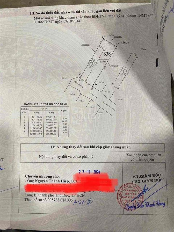 BÁN DÃY 5 PHÒNG TRỌ – DÒNG TIỀN 6 TRIỆU/THÁNG – HIỆP THÀNH, QUẬN 12