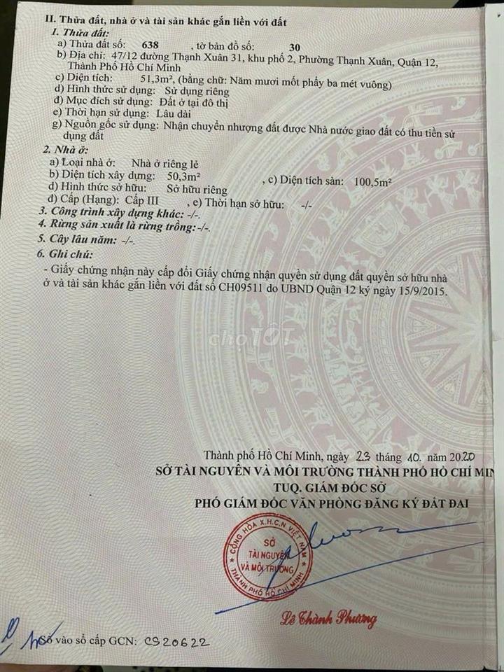 BÁN NHÀ ĐƯỜNG TX25 HẺM THÔNG