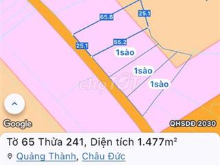 25m mặt tiền đất xã quãng thành