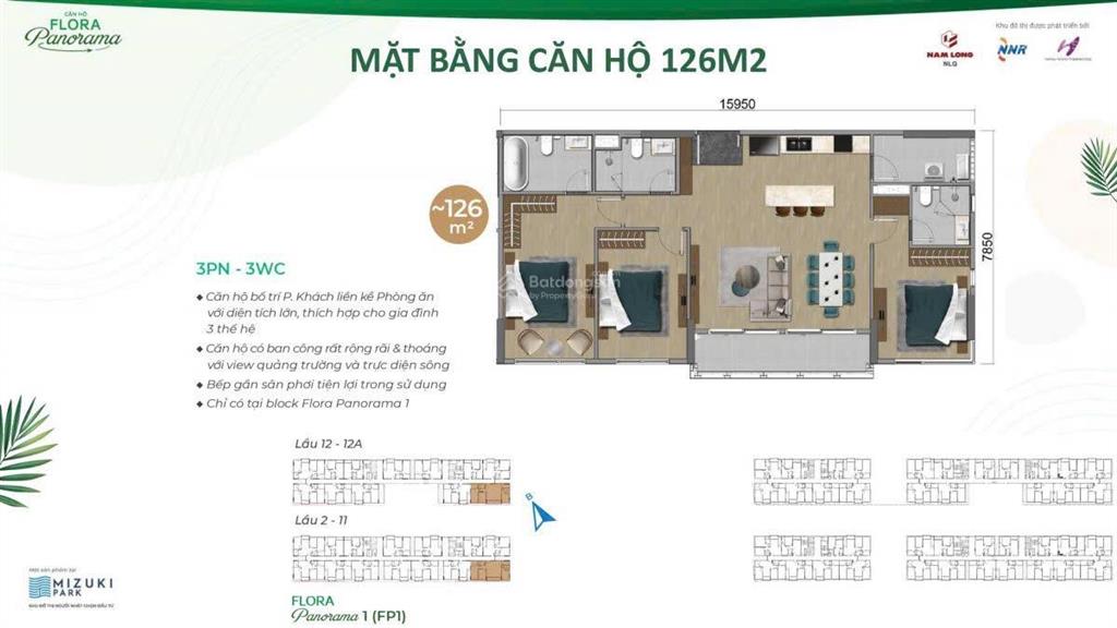 Bán căn góc 3pn mizuki park  sổ hồng sẵn  view sông