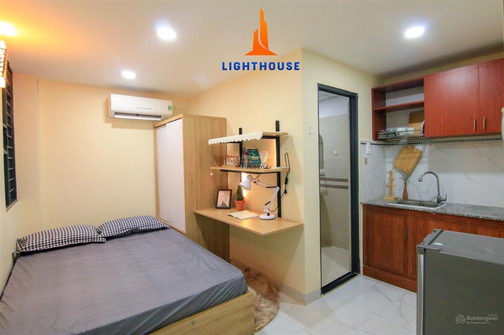 Studio ngay nguyễn văn thương full nội thất, free xe
