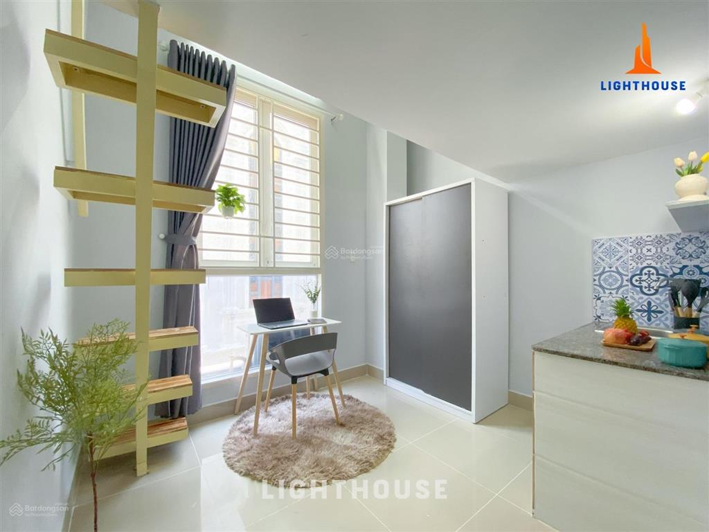 Căn hộ gác lửng, cửa sổ lớn  thang máy, bảo vệ tại bình thạnh