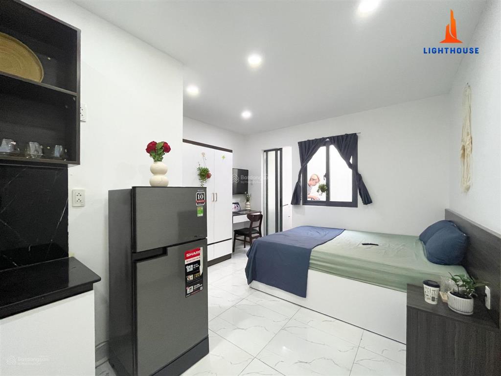 Căn hộ studio ban công  full nội thất az gần chợ bà chiểu