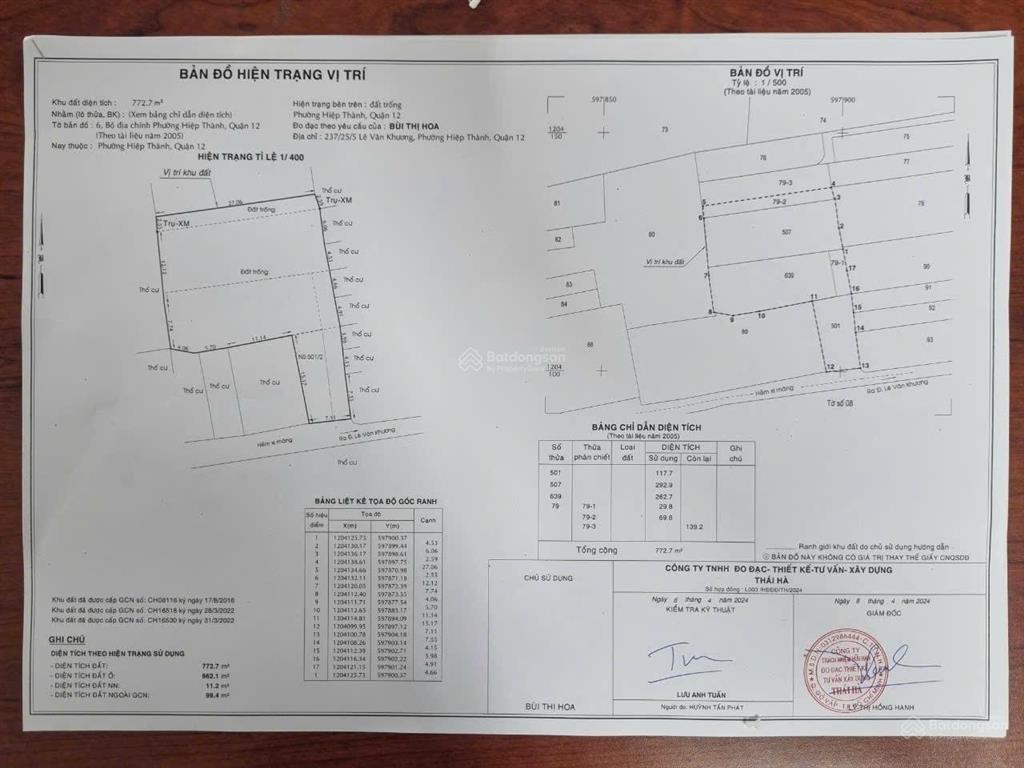 Chính chủ cần bán đất cách đường lê văn khương 30m quận 12 cũ phù hợp xây căn hộ dịch vụ.