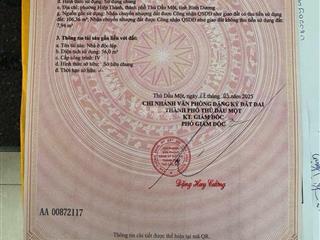 Bán đất gần ngã 6 hiệp thành, 2,75 tỷ, 114m2, pháp lý đầy đủ, hướng nam