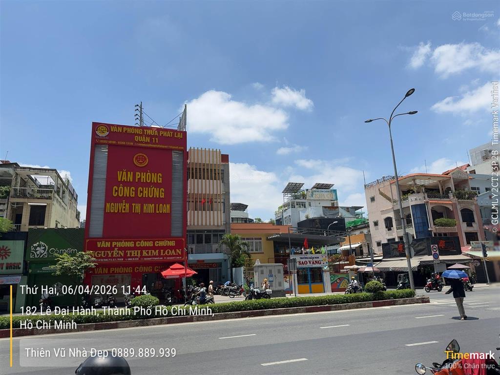 Bán nhà 217 lê đại hành  đối diện lotte mart (dt 91m2 nhà 2 tầng) p.13 quận 11  giá 25 tỷ