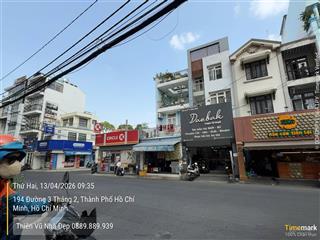 Bán nhà 285/92 cmt8 đối diện hà đô centrosa (dt 4,5x13,5m  trệt 2 lầu) phường 12, quận 10