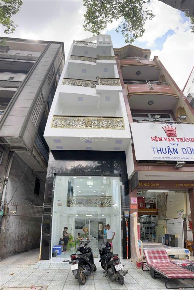 Cho thuê nhà 239 ngô gia tự (dt 4m x 16m  4 lầu mới đẹp) quận 10  giá 60 triệu
