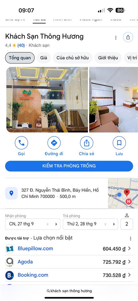 Bán khách sạn mới mặt tiền nguyễn thái bình, tân bình 30 phòng, cạnh sân bay đầy đủ nội thất