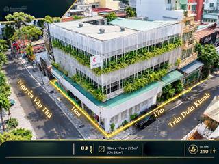 Bán tòa nhà 2 mặt tiền nguyễn văn thủ & trần doãn khanh q.1, giá chỉ 210 tỷ, 280 m2