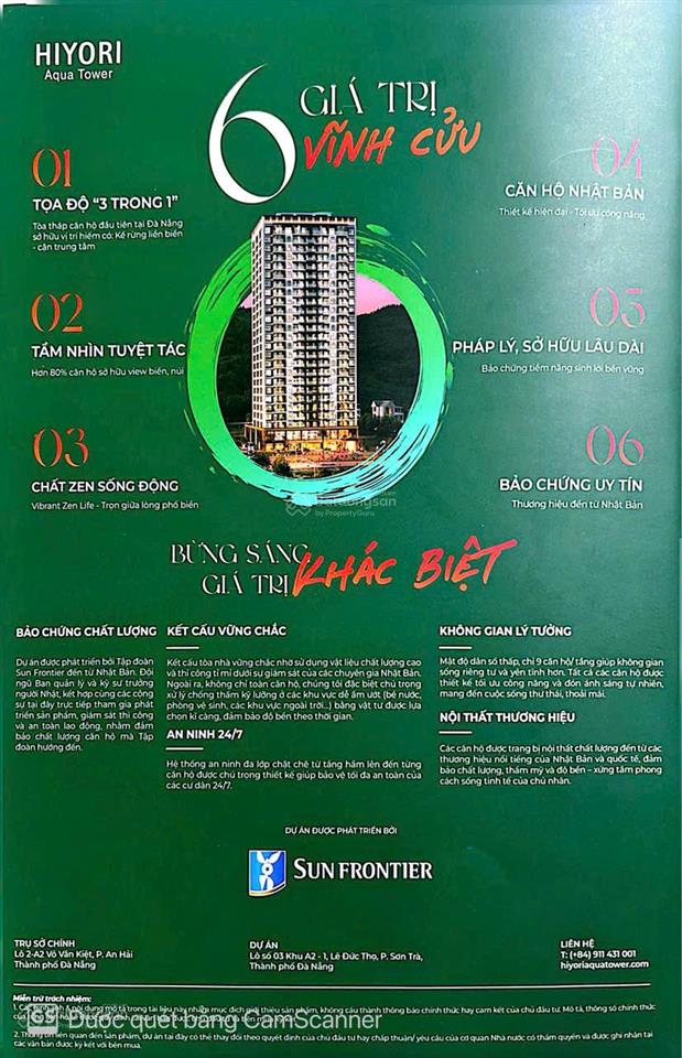 Thông tin tổng quan hiyori aqua tower đà nẵng  view biển