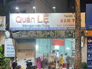 Cho thuê mặt bằng, đang kinh doanh quán ăn