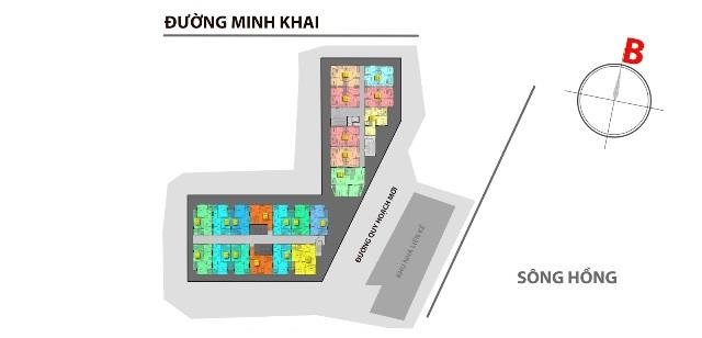 Bán căn góc 2pn view sông hồng hiếm bán