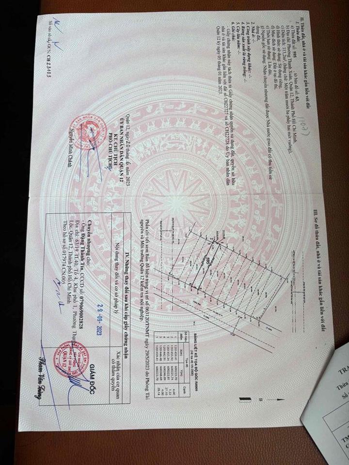 bán 113 m2 đất thạnh xuân 21, ngay PiCity, cách chợ minh phát 300 mét.
