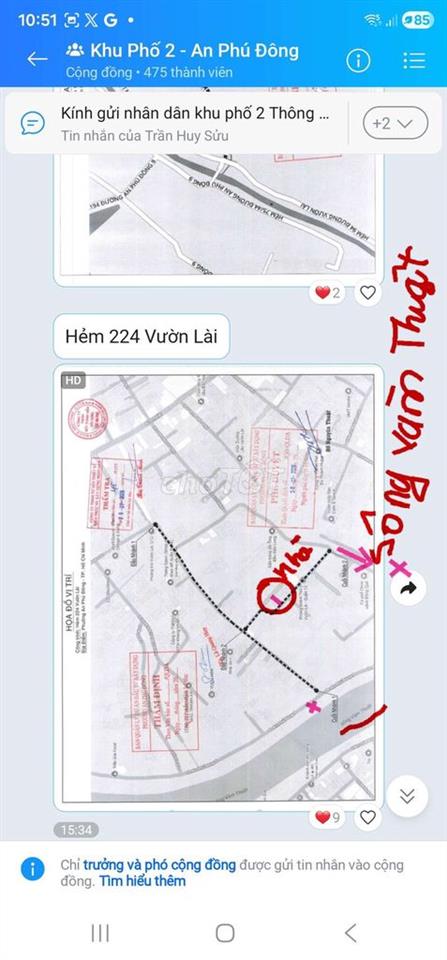 Chính chủ bán nhà 5x20, 1Trệt 2lầu, 2MT hẻm, cầu Nguyễn Thái Sơn(600m)