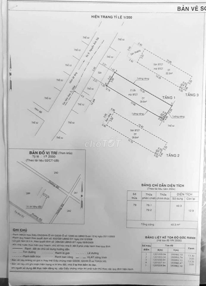 Bán nhà gần khu Trung Chánh-Nguyễn Ảnh Thủ