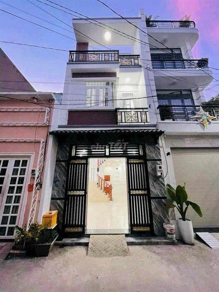 Trệt 2 lầu 4*12; 4pn đg xe tải đi Gò vấp gần