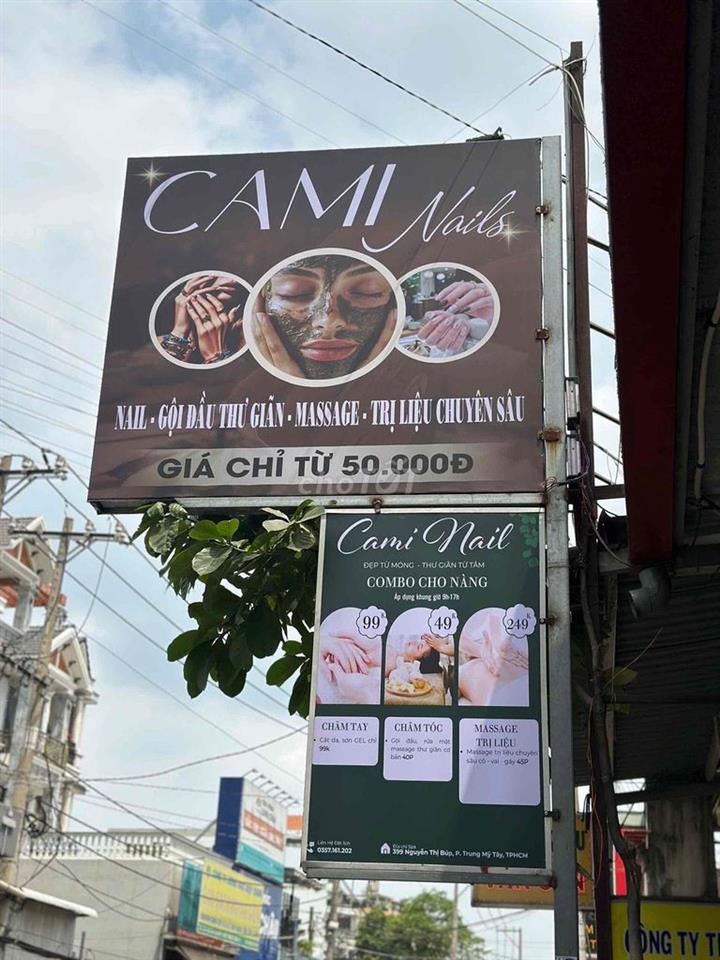 Sang Tiệm nails làm móng gội đầu thuê 6tr/tháng