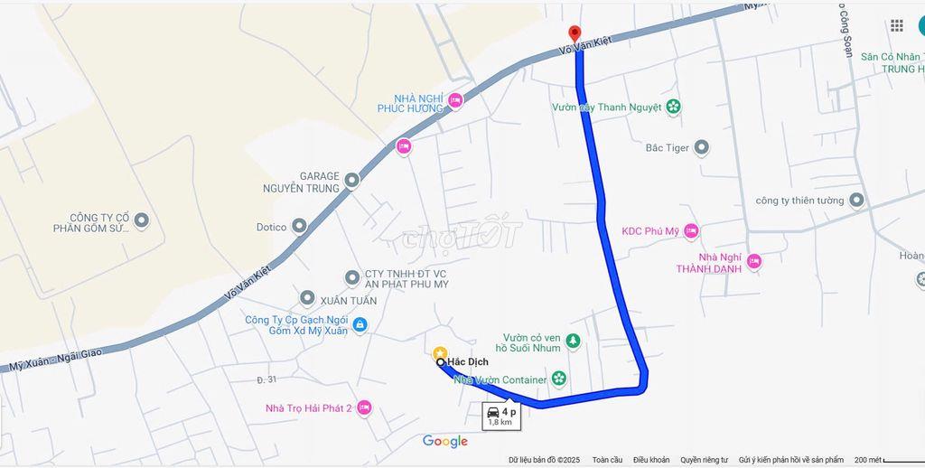 Bán đất Võ Văn Kiệt (Mỹ Xuân Ngãi Giao), view Suối Nhum