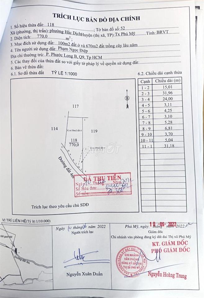 Bán đất Võ Văn Kiệt (Mỹ Xuân Ngãi Giao), view Suối Nhum