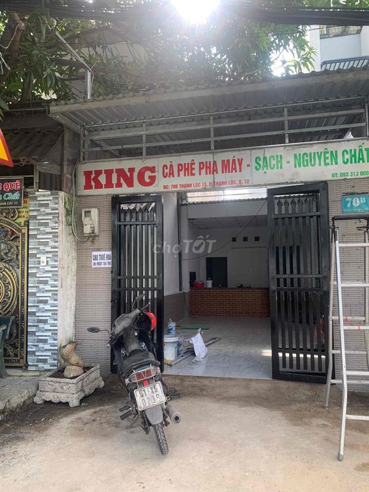 nhà mặt tiền cho thuê, xe cont trước nhà