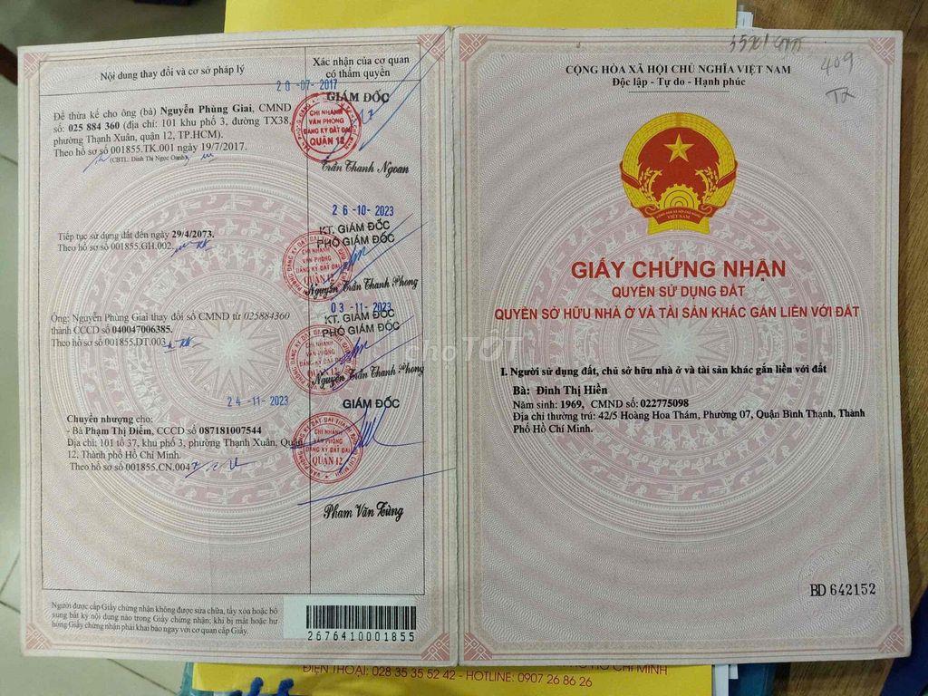 🏡 BÁN ĐẤT THỔ CƯ ĐẸP PHƯỜNG THẠNH XUÂN, QUẬN 12 – SỔ HỒNG RIÊNG  📍 Vị