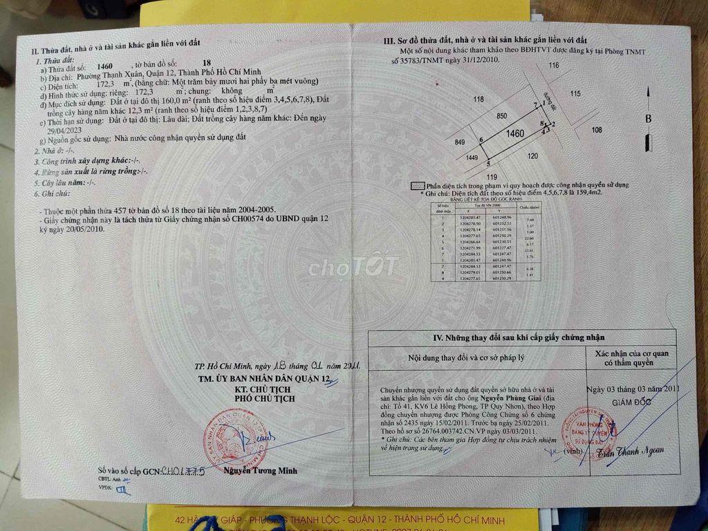 🏡 BÁN ĐẤT THỔ CƯ ĐẸP PHƯỜNG THẠNH XUÂN, QUẬN 12 – SỔ HỒNG RIÊNG  📍 Vị