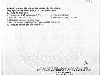 đất hẻm 190, một xẹt ngắn vườn lài