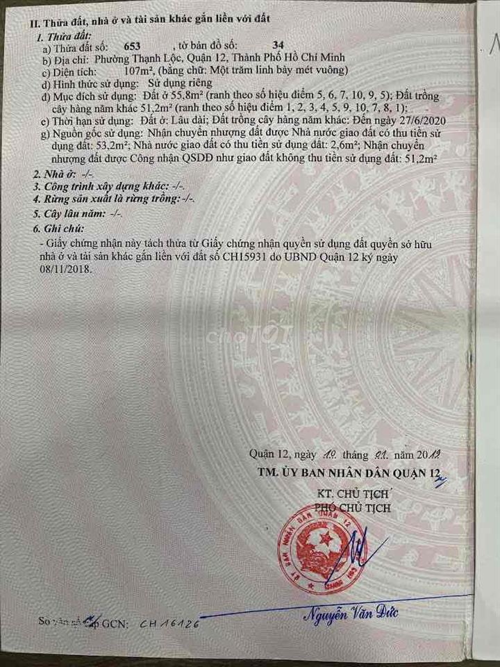 Đất ngộp cần bán gấp tặng cây xanh bự mát che cả vườn luôn